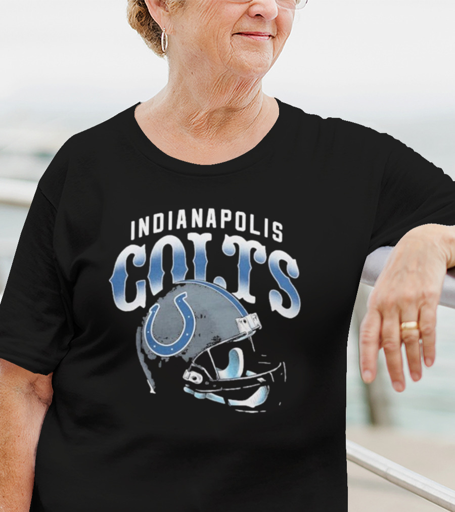 Indianapolis Colts Gradient Helmet NFL T-Shirt