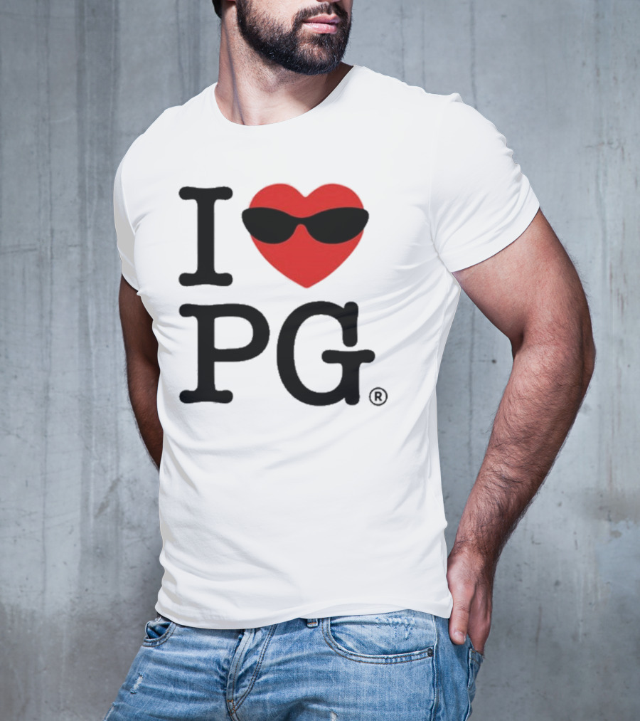 I Heart PG Cool Sunglasses Emblem T-Shirt