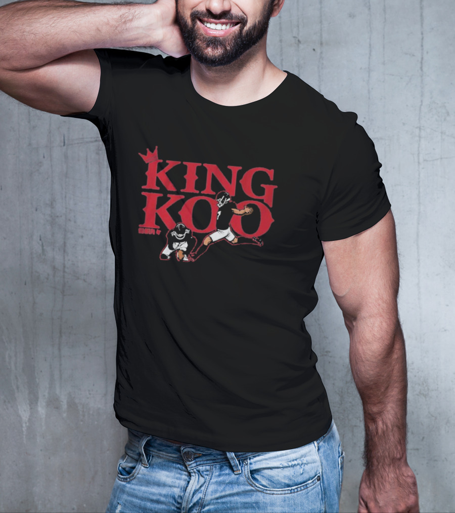 Younghoe Koo King Koo Football Player Action With Crown T-Shirt