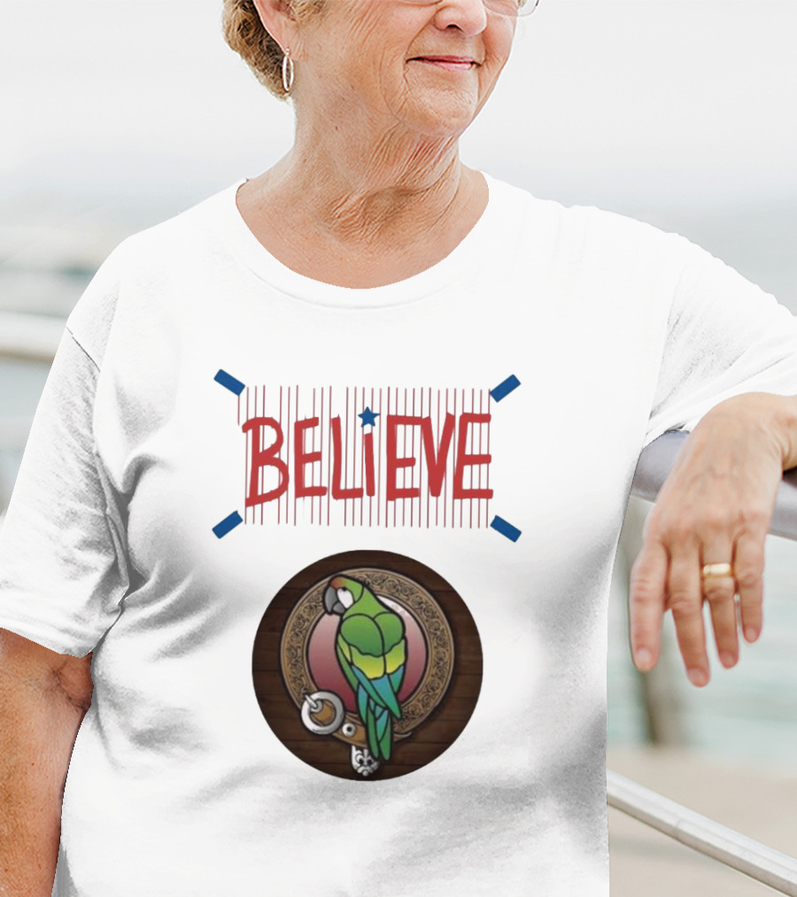 Believe Game Sound Red October At The Parrot Philadelphia Phillies T-Shirt