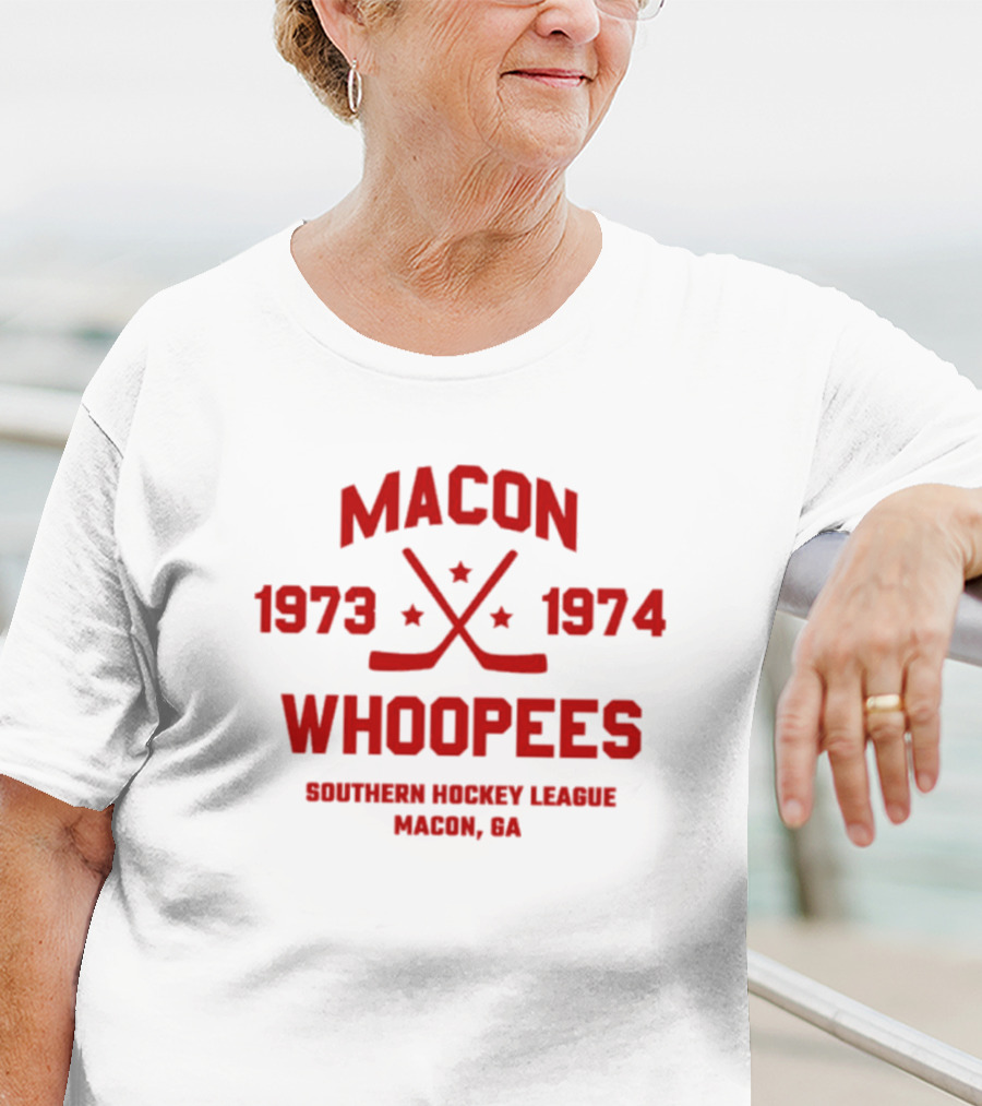 Macon Whoopees 1973-1974 Southern Hockey League Macon, GA T-Shirt