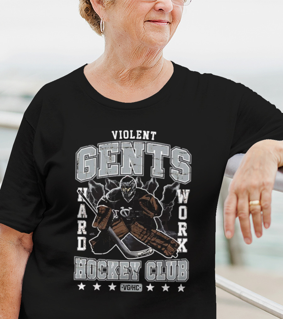 Violent Gents Hockey Club Hard Work VGHC Vintage Showstopper T-Shirt