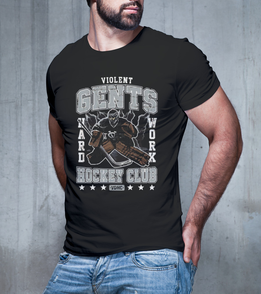 Violent Gents Hockey Club Hard Work VGHC Vintage Showstopper T-Shirt