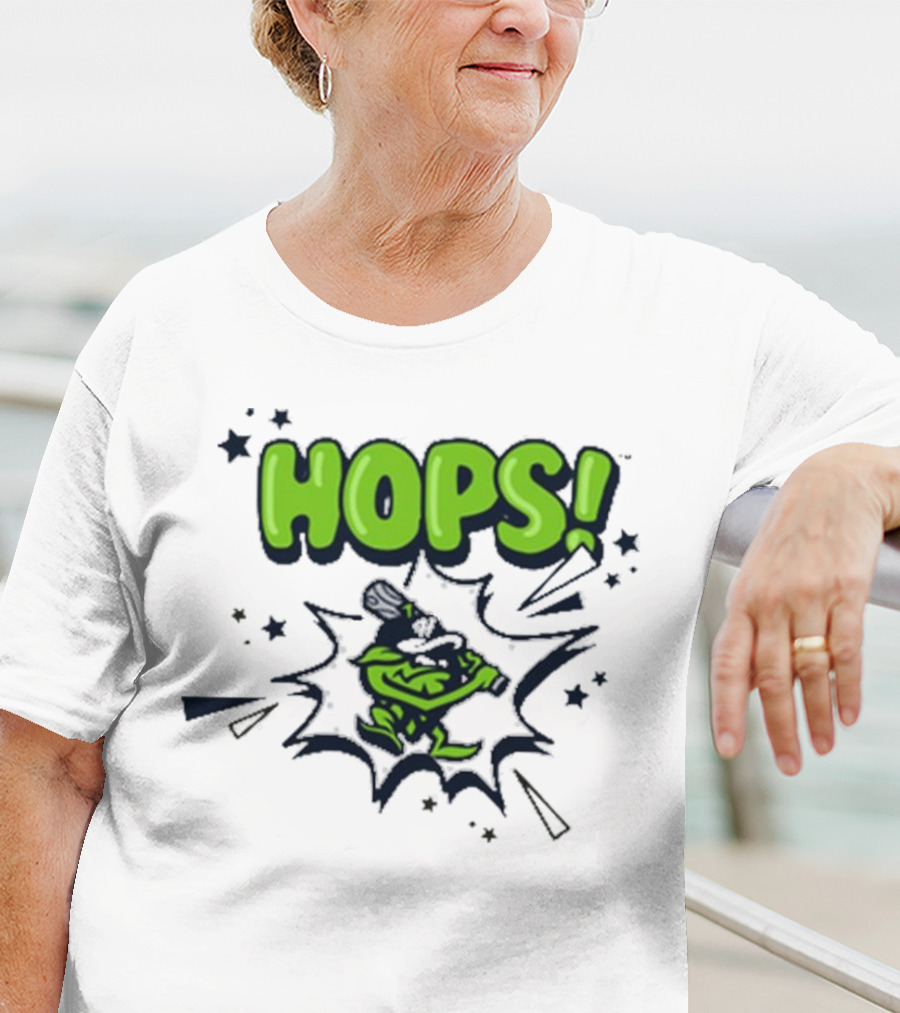Hops Comic Burst Baseball 108 Stitches Youth T-Shirt