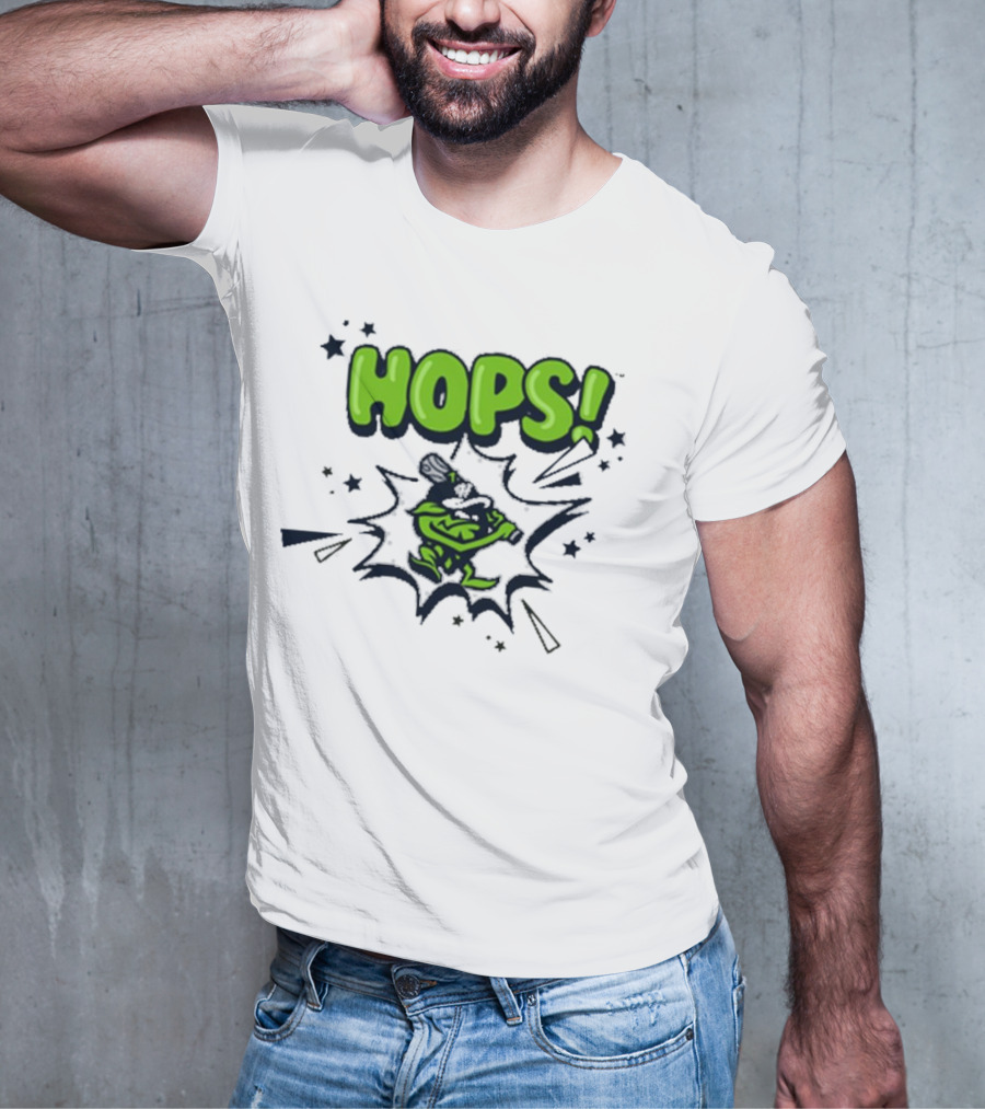 Hops Comic Burst Baseball 108 Stitches Youth T-Shirt