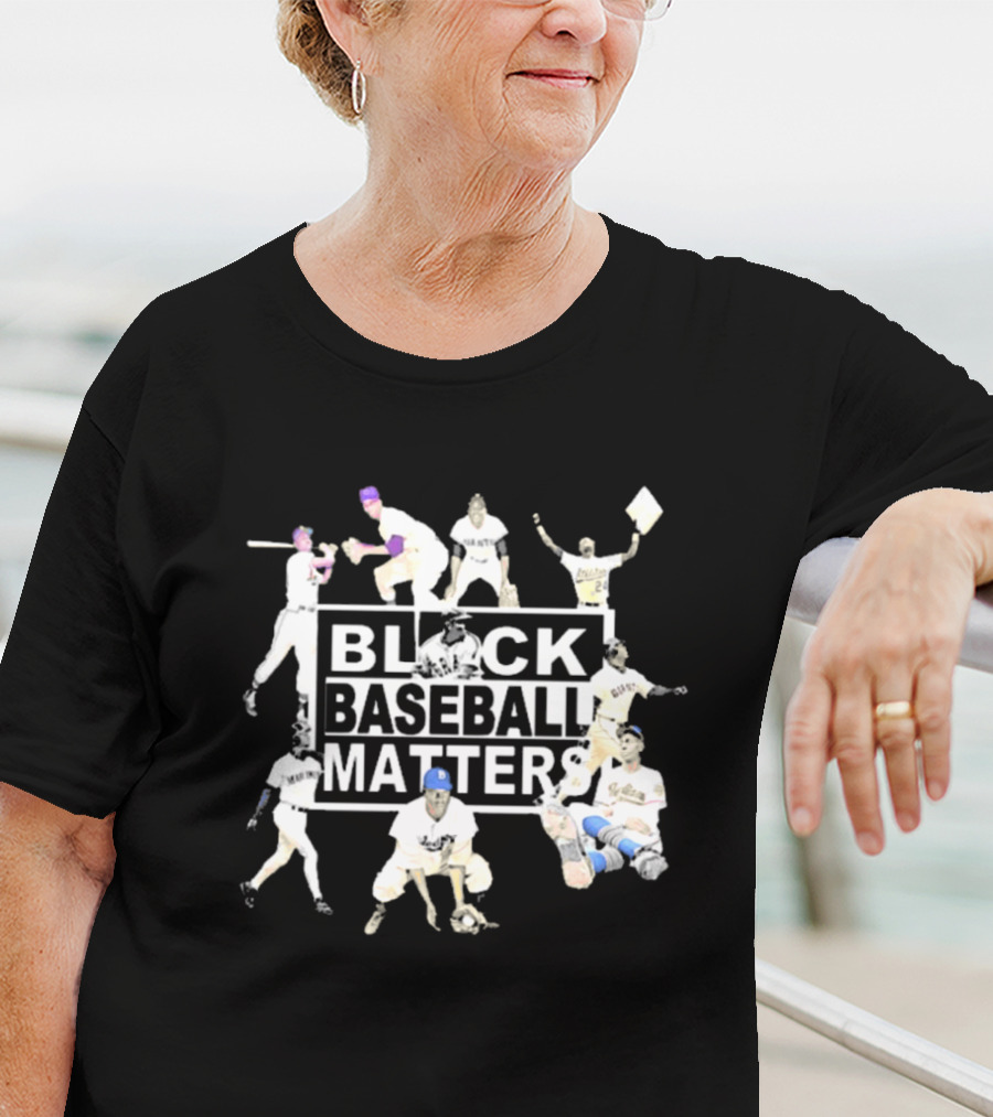 BBM Black Baseball Matters Legends On The Field Iconic Players Historic T-Shirt