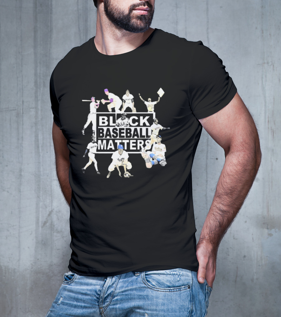 BBM Black Baseball Matters Legends On The Field Iconic Players Historic T-Shirt