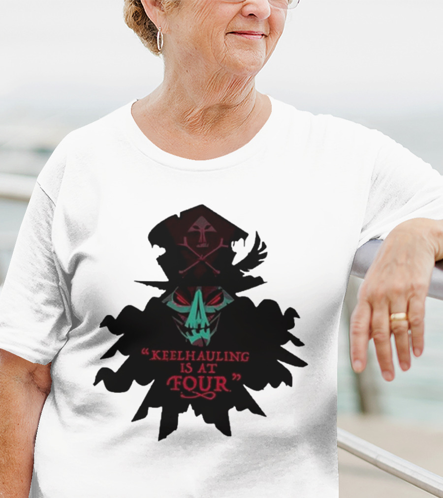 Devolver Digital Lechuck Keelhauling Is At Four Skulled Figure T-Shirt
