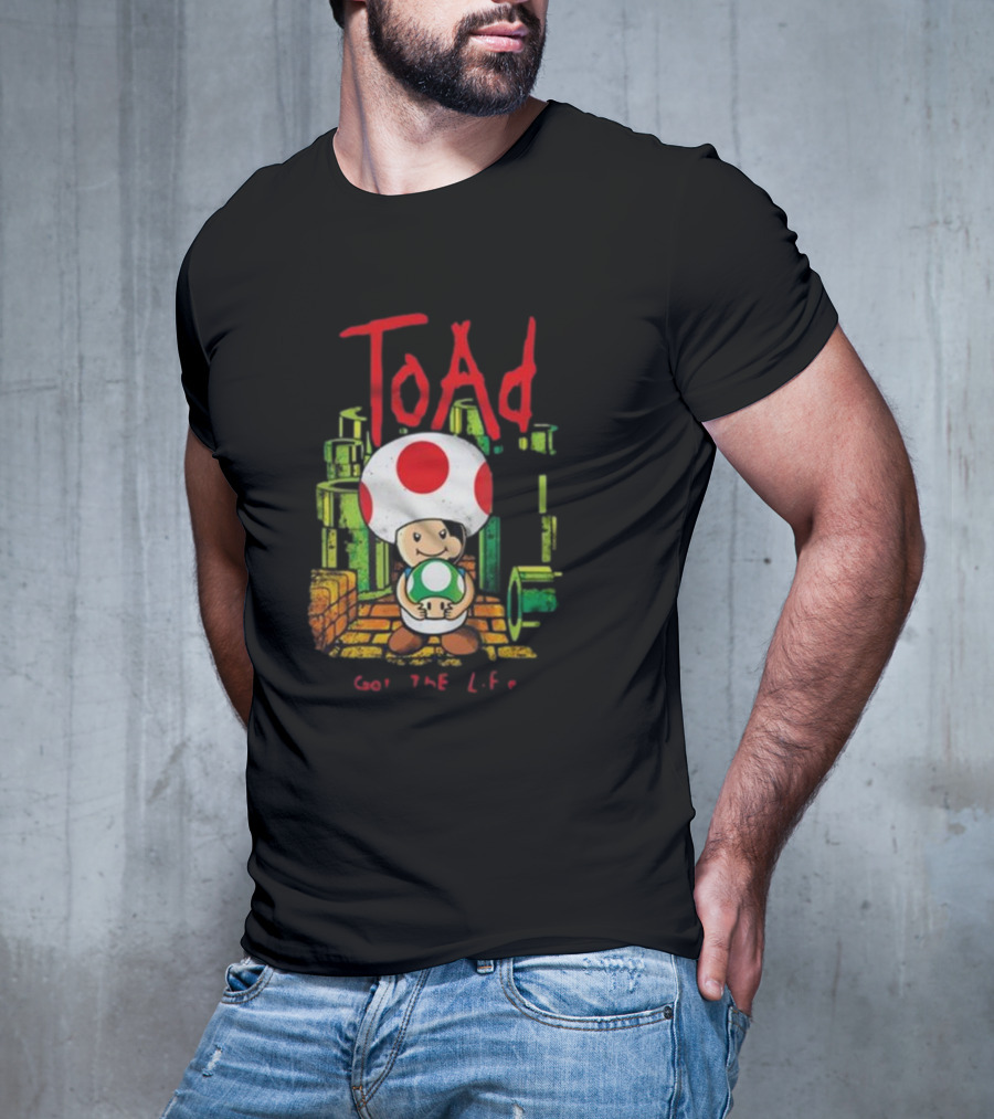Toda Got The Life Toad New Arrival Dracula Byte T-Shirt