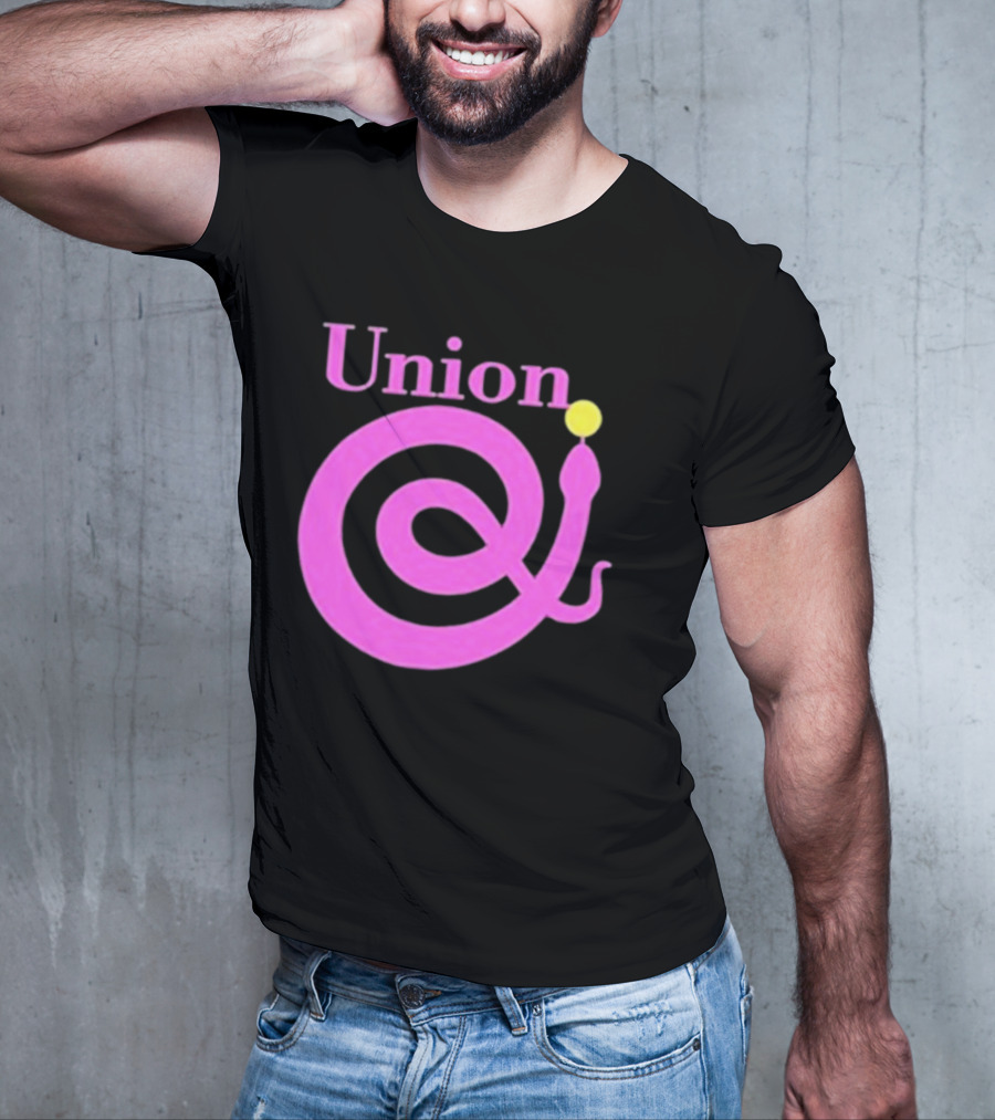 Union Pink Spiral Snake T-Shirt