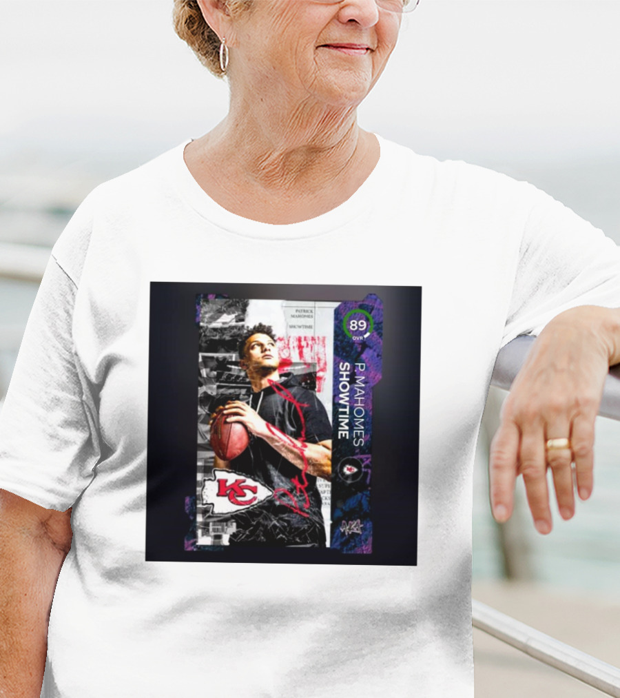P. Mahomes Showtime Kansas City Chiefs 89 OVR MUT NFL T-Shirt