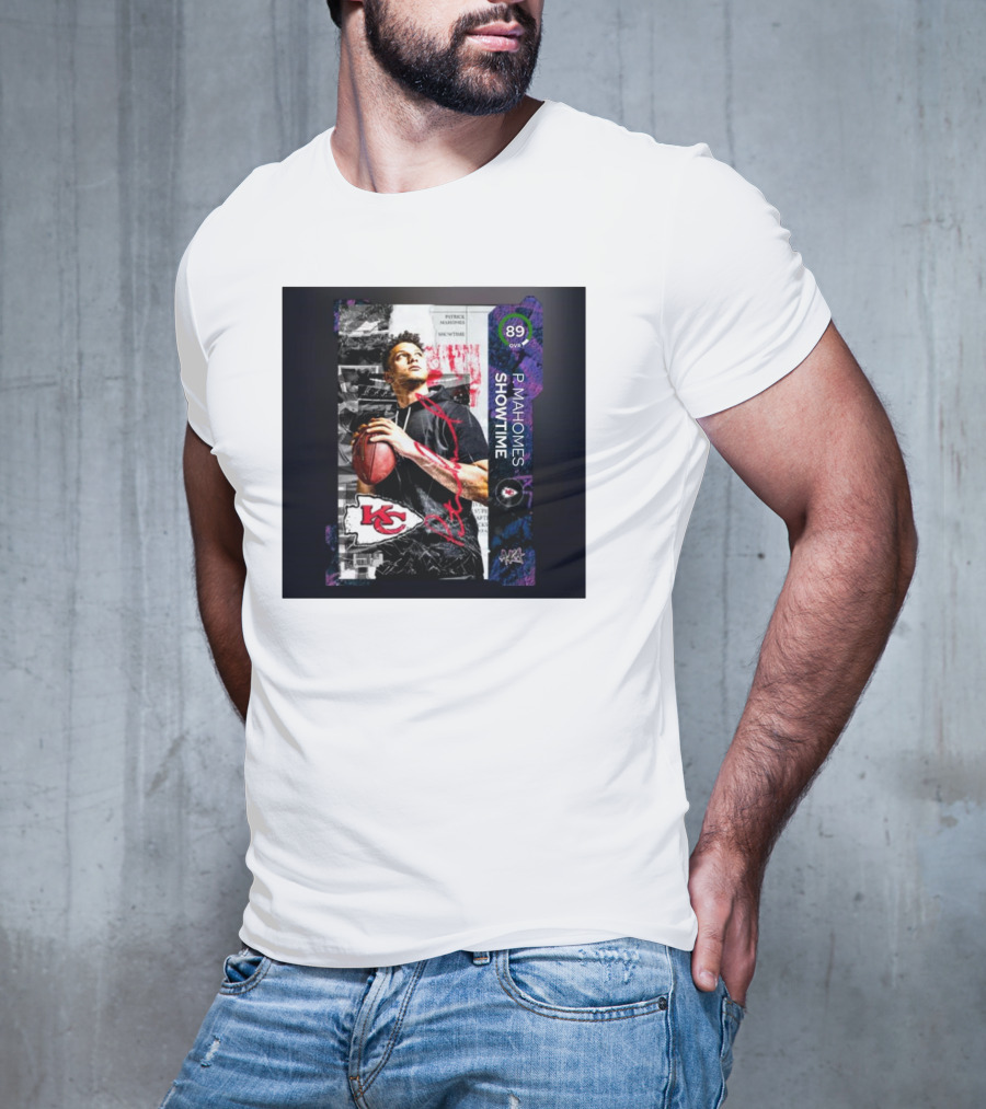 P. Mahomes Showtime Kansas City Chiefs 89 OVR MUT NFL T-Shirt