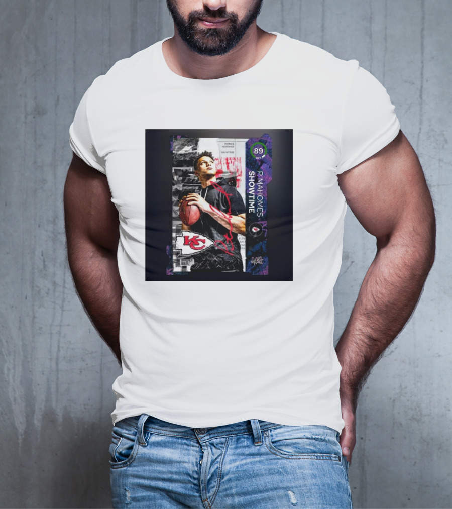 P. Mahomes Showtime Kansas City Chiefs 89 OVR MUT NFL T-Shirt