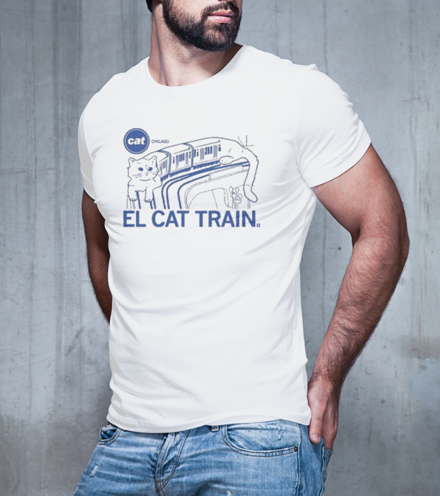CHICAGO CAT EL CAT TRAIN RAYGUN T-Shirt