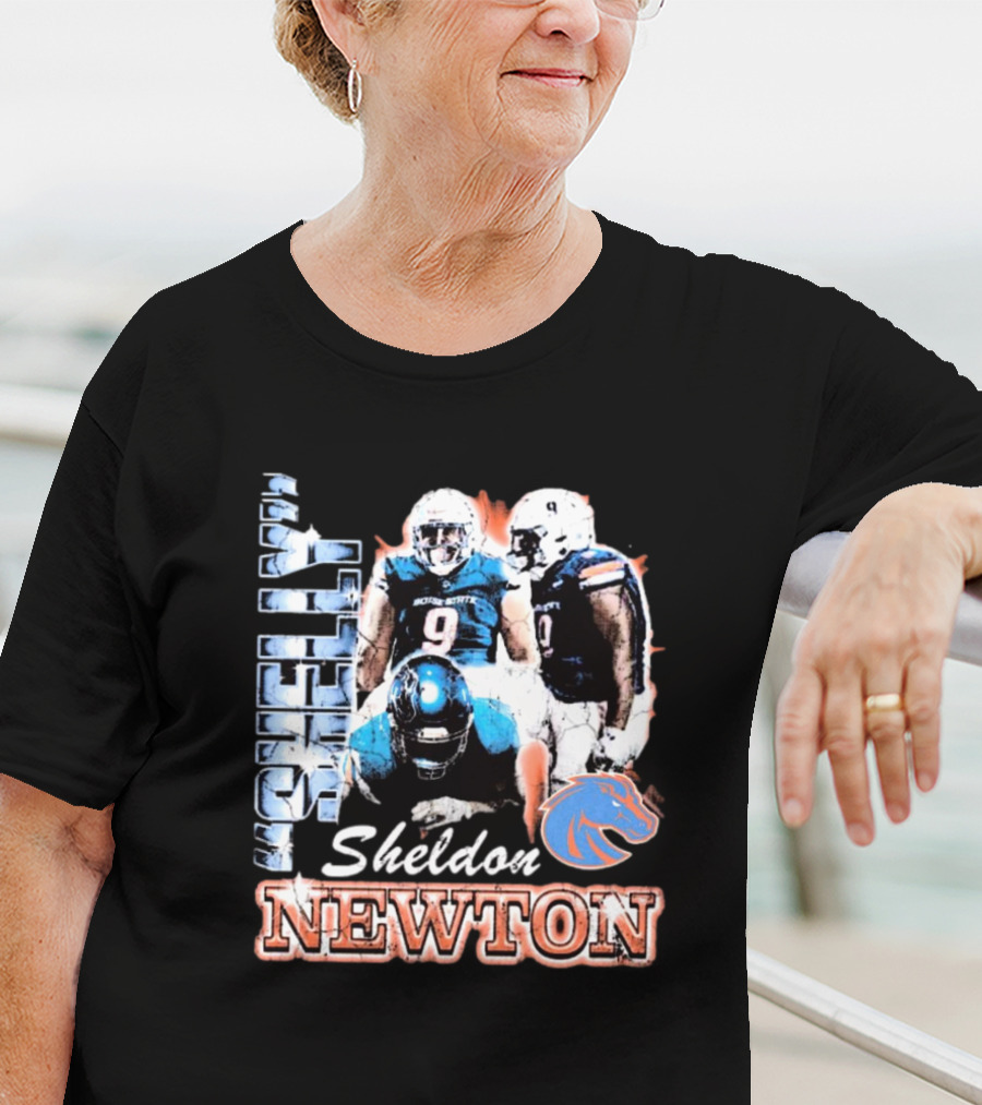 Boise State Broncos Sheldon Newton 90s Style Football Player T-Shirt