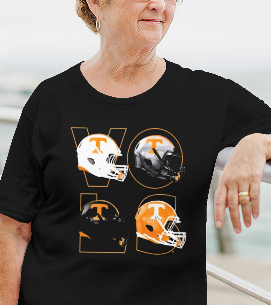 Tennessee Vols Multi Helmets NCAA Comfort Colors T-Shirt