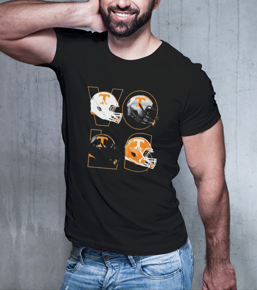 Tennessee Vols Multi Helmets NCAA Comfort Colors T-Shirt
