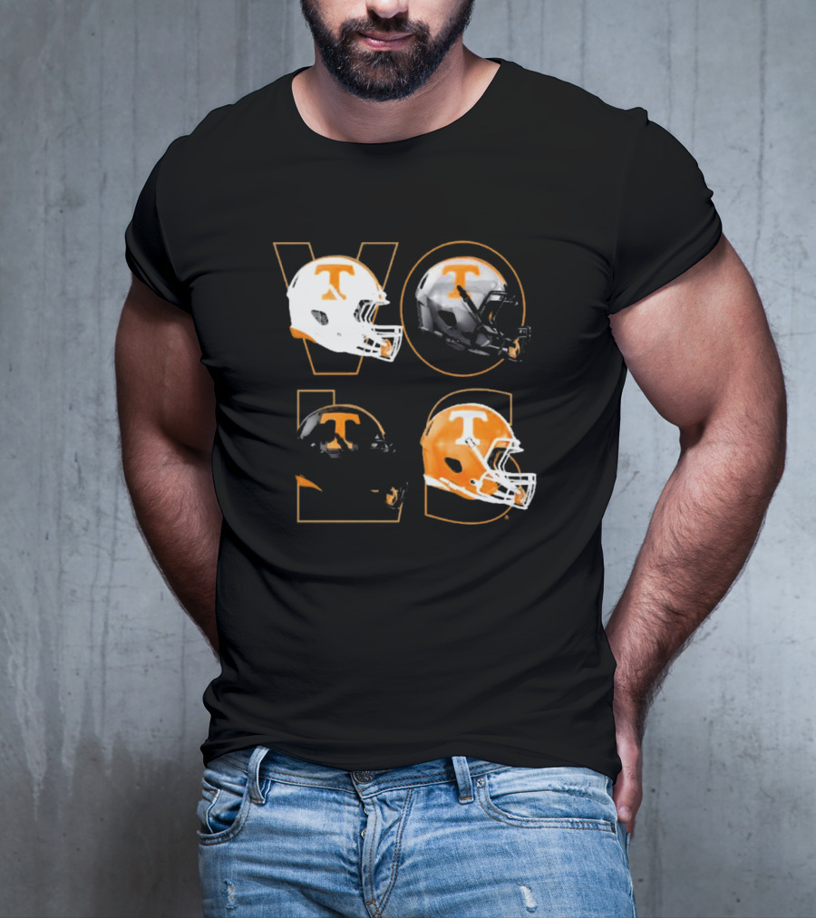 Tennessee Vols Multi Helmets NCAA Comfort Colors T-Shirt