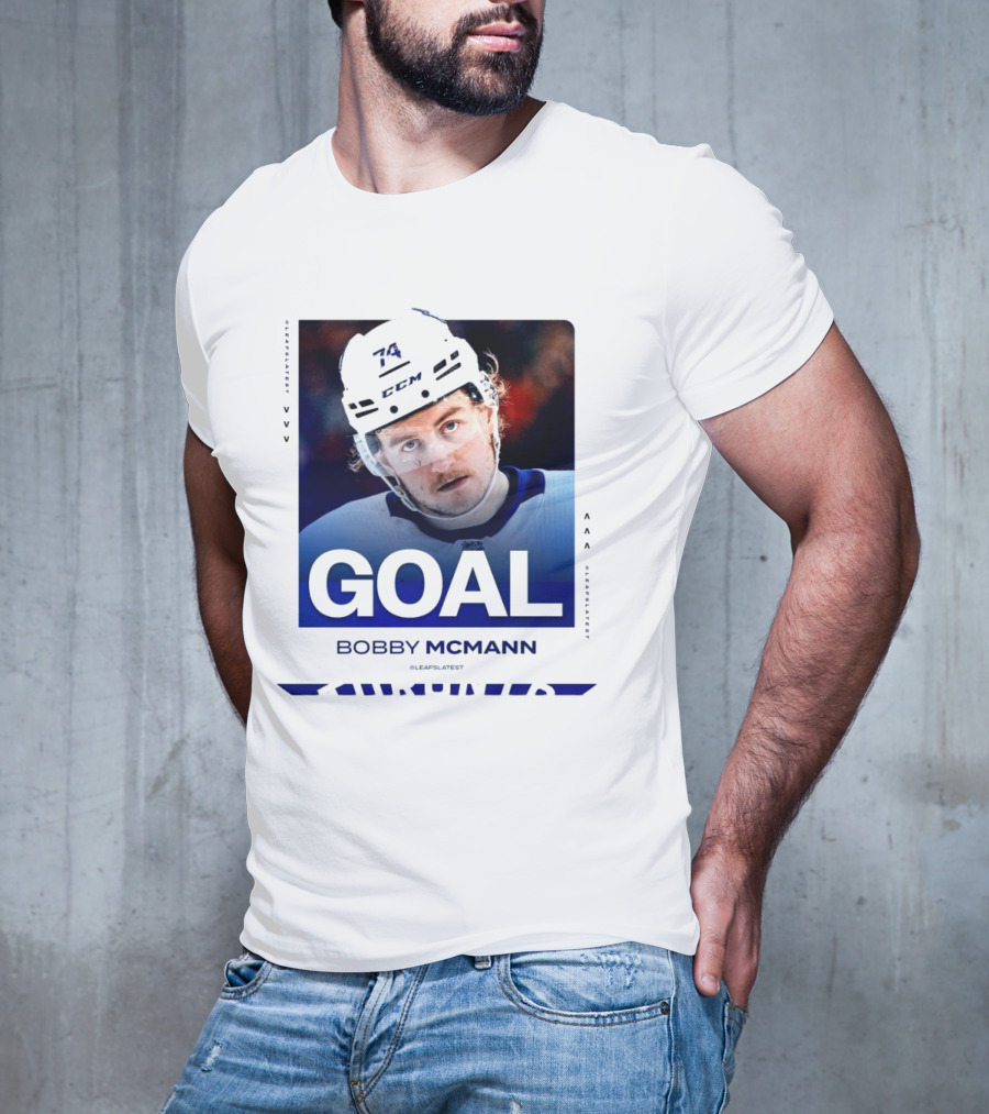 Toronto Maple Leafs NHL Goal Bobby McMann T-Shirt