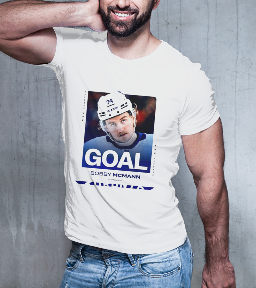 Toronto Maple Leafs NHL Goal Bobby McMann T-Shirt