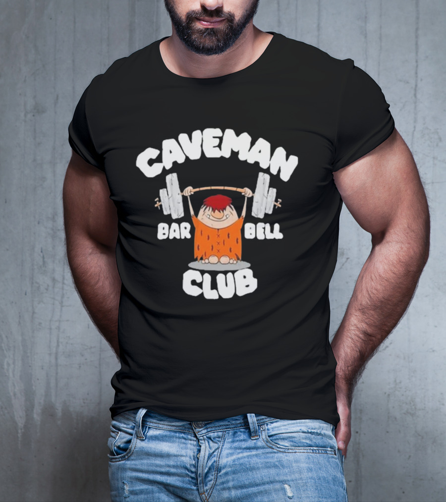Caveman Barbell Club David Montgomery T-Shirt