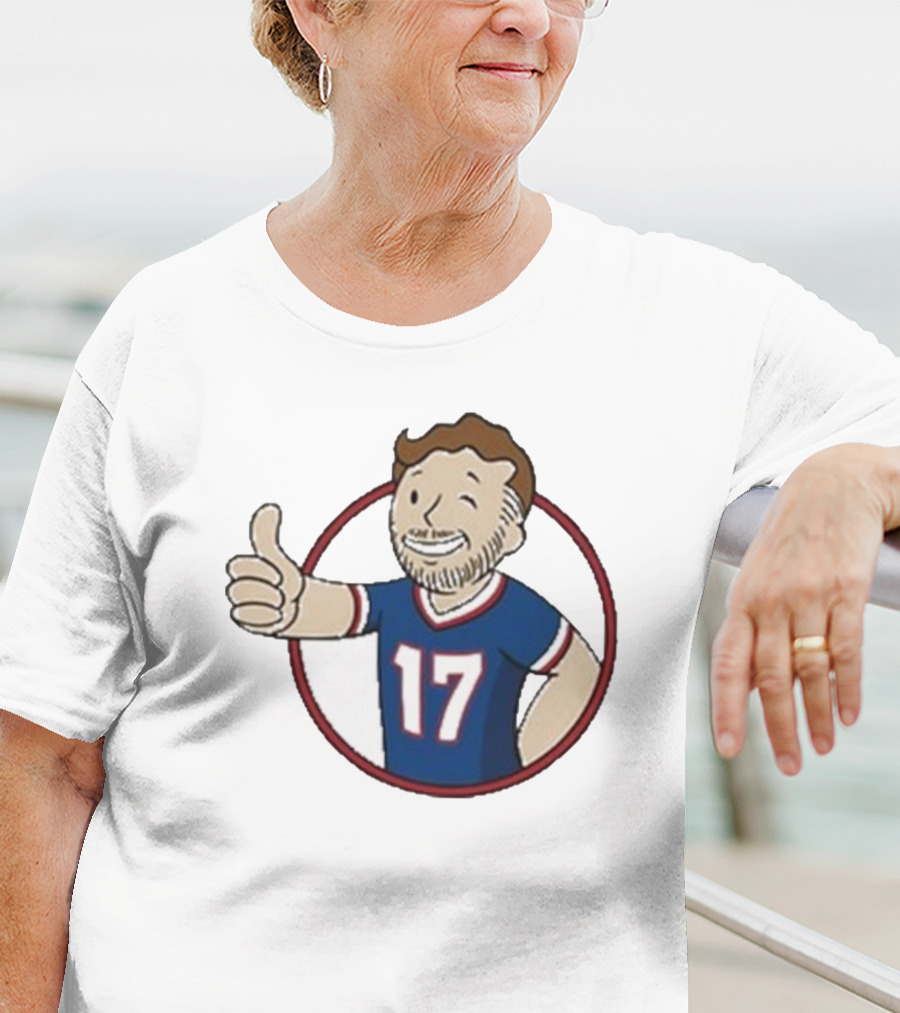 Edition Ball Out Vault Boy Thumbs Up Number 17 Jersey Blue Red T-Shirt