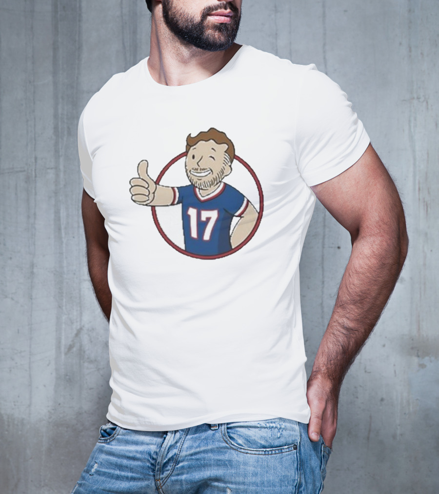 Edition Ball Out Vault Boy Thumbs Up Number 17 Jersey Blue Red T-Shirt