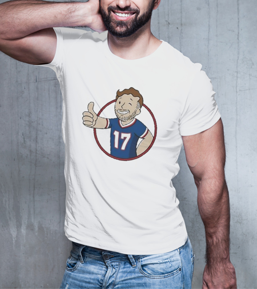 Edition Ball Out Vault Boy Thumbs Up Number 17 Jersey Blue Red T-Shirt