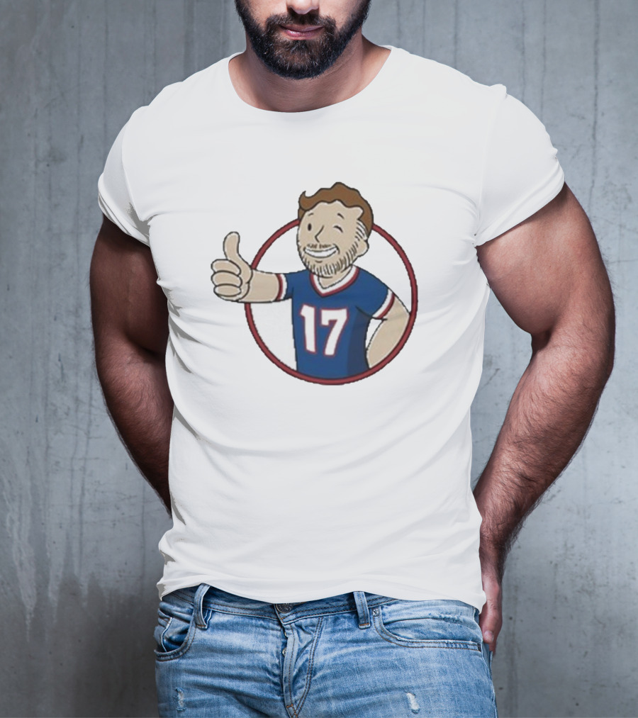 Edition Ball Out Vault Boy Thumbs Up Number 17 Jersey Blue Red T-Shirt