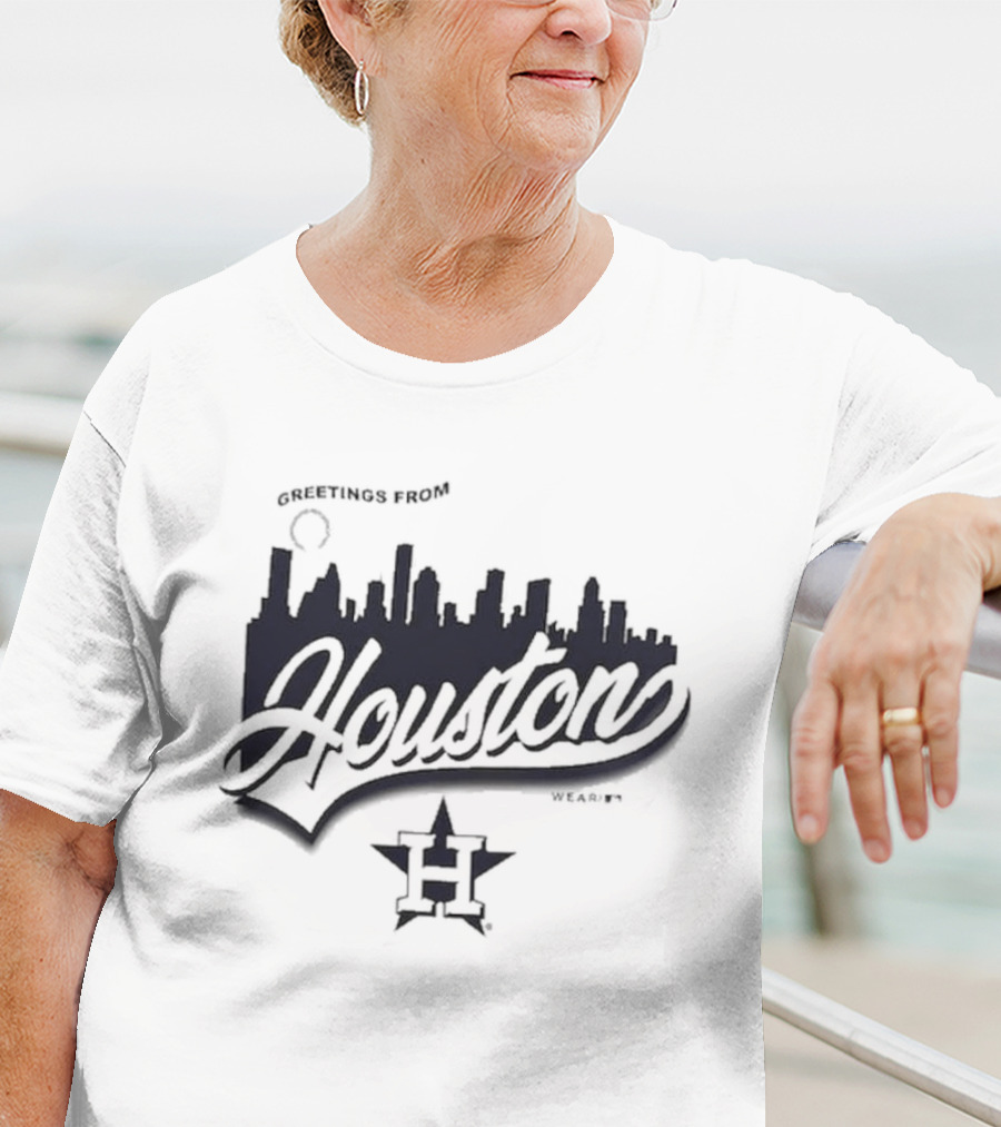 Greetings From Houston Skyline Astros T-Shirt