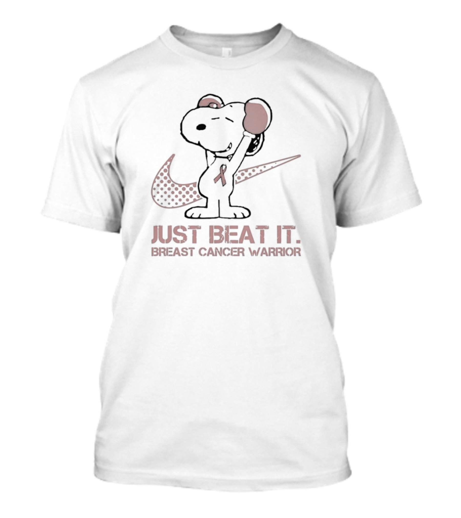 Noopy Breast Cancer Warrior Just Beat It T-Shirt