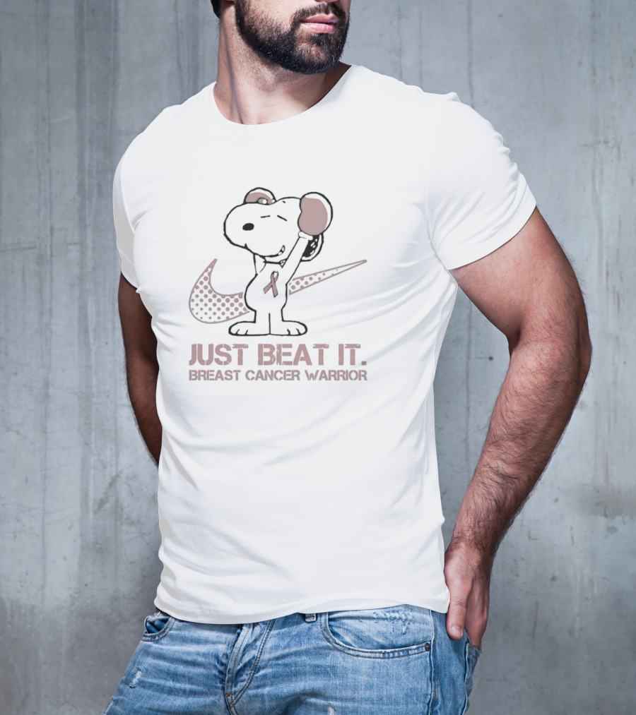 Noopy Breast Cancer Warrior Just Beat It T-Shirt