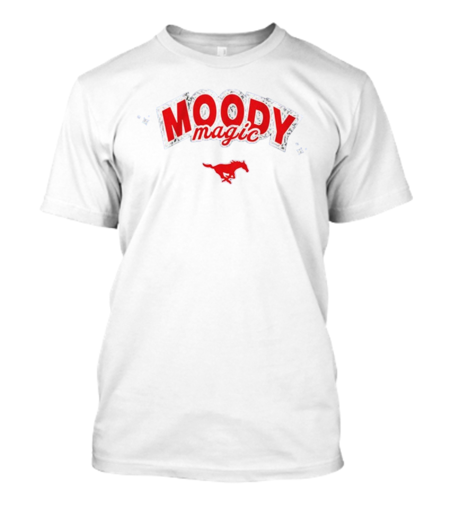 SMU Mustangs Volleyball Moody Magic Red Mustang T-Shirt
