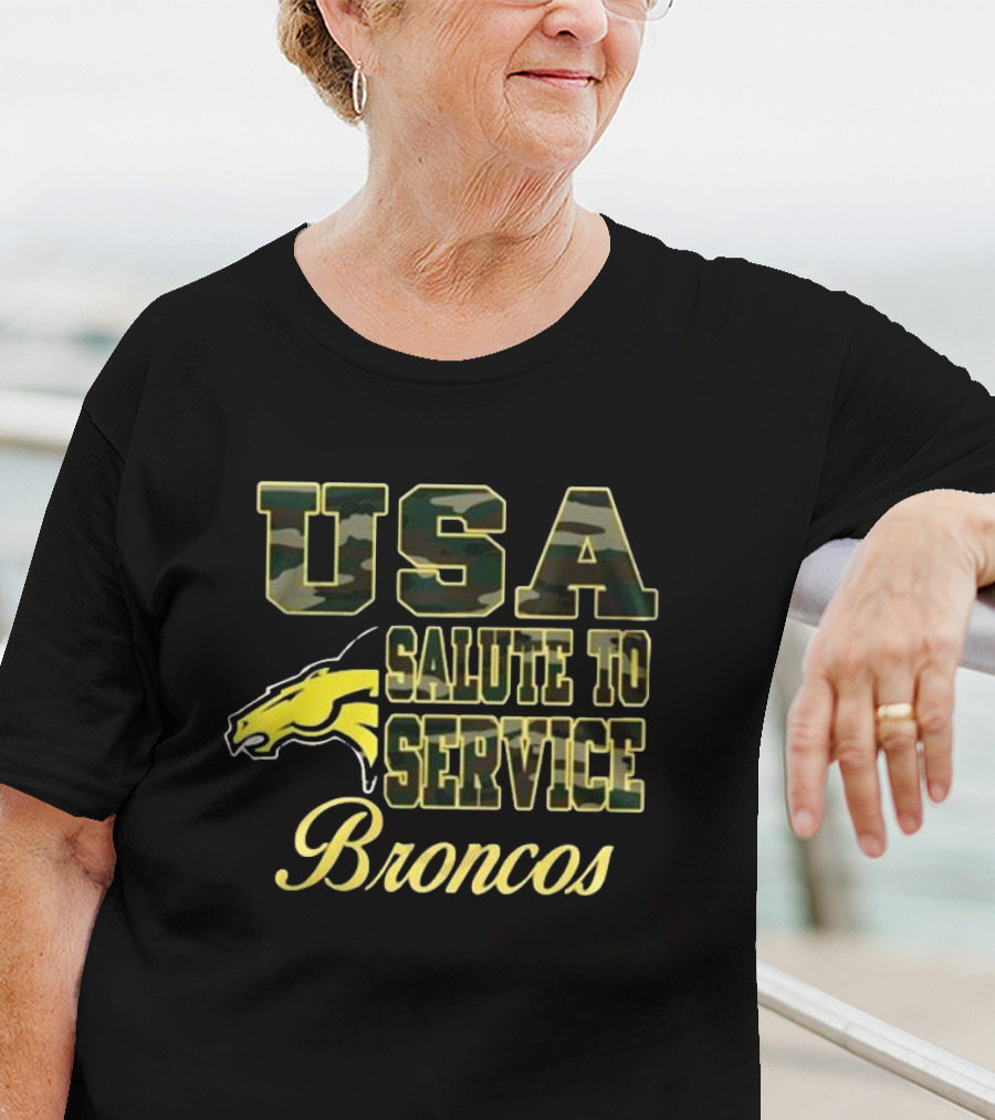 USA Salute To Service Broncos Camo Edition T-Shirt
