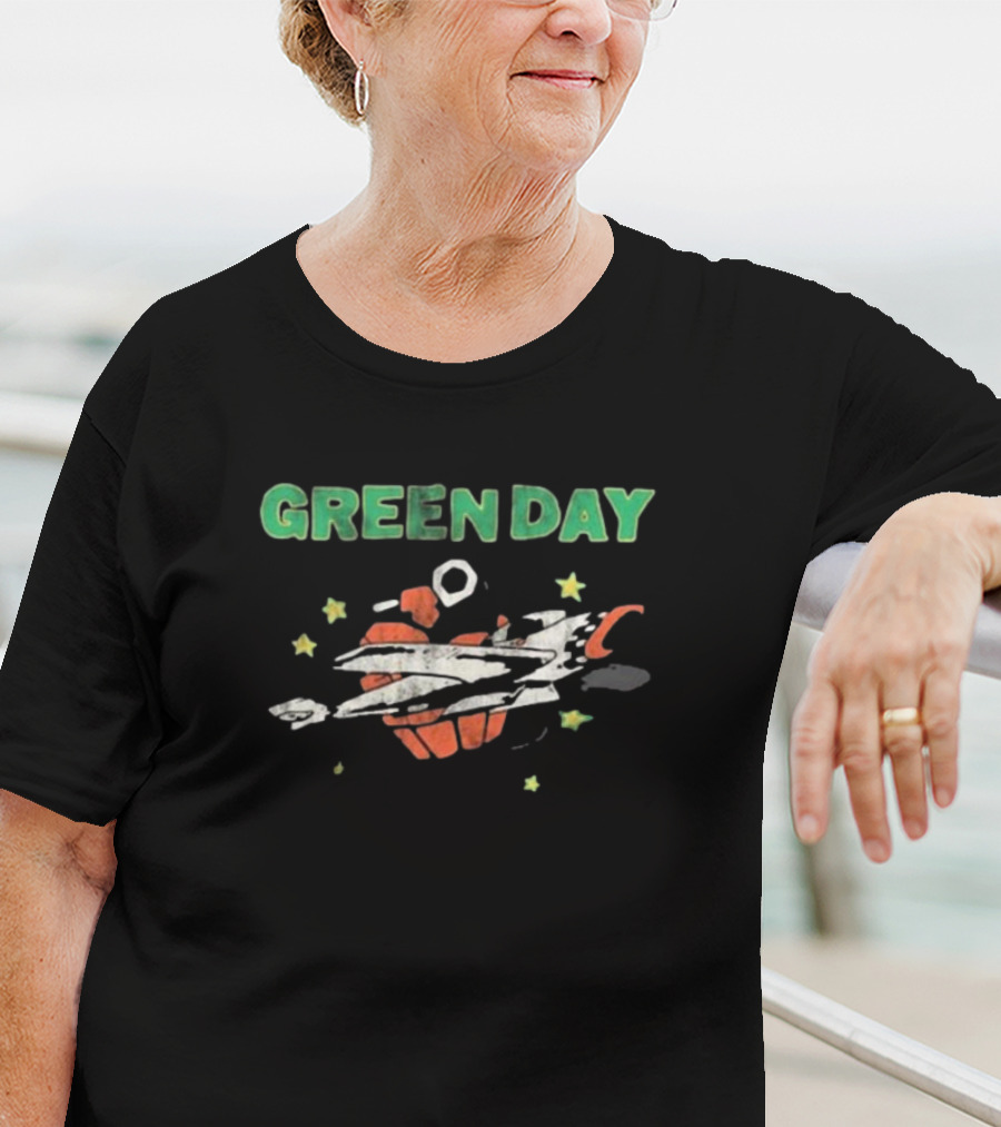 Green Day Heart Grenade Airplane Tour T-Shirt