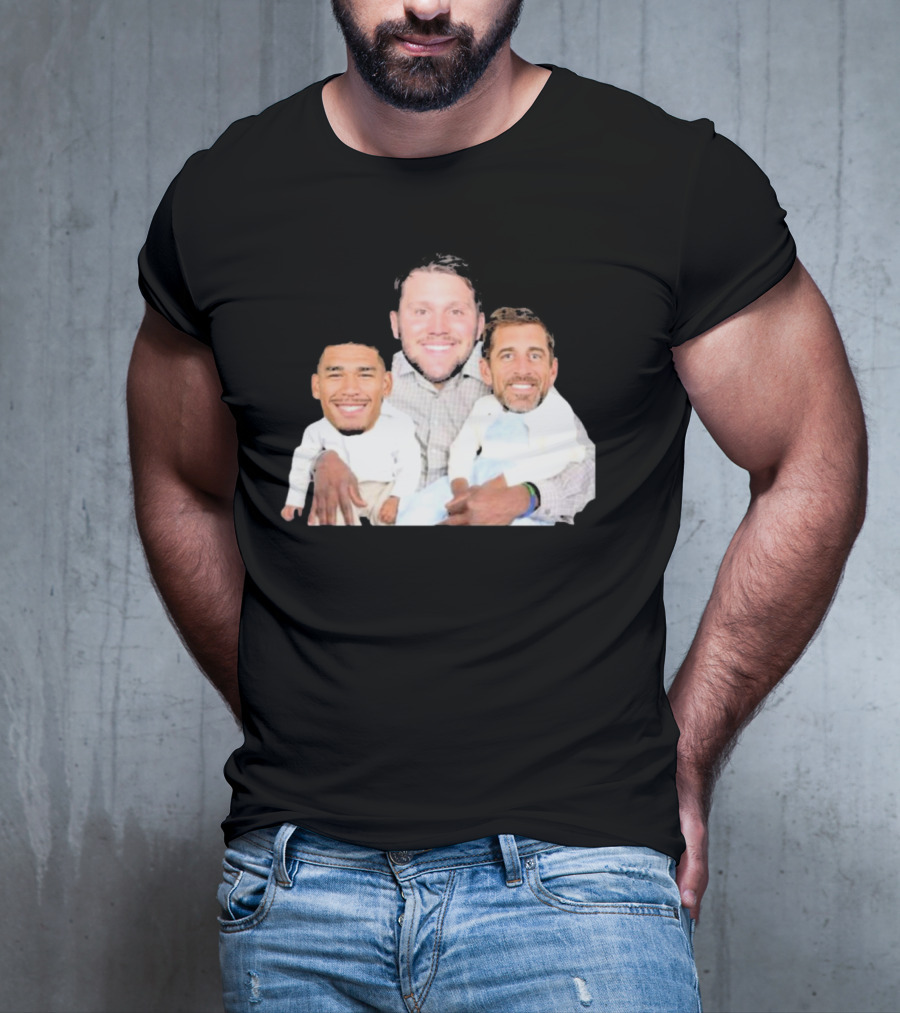 Josh Allen Allen Lazard Holding Son Daughter Aaron Rodgers T-Shirt