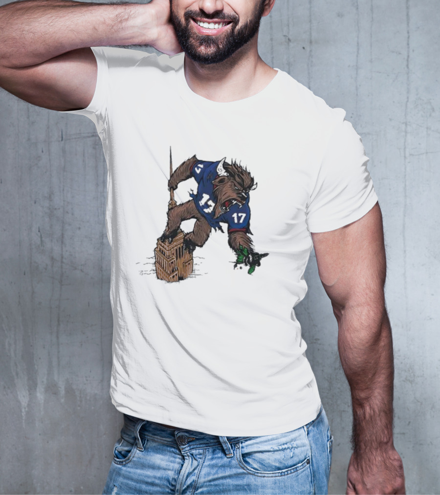 Josh Allen Buffalo Bills 17 Dominates New York Jets On Empire State Building Beast Mode T-Shirt