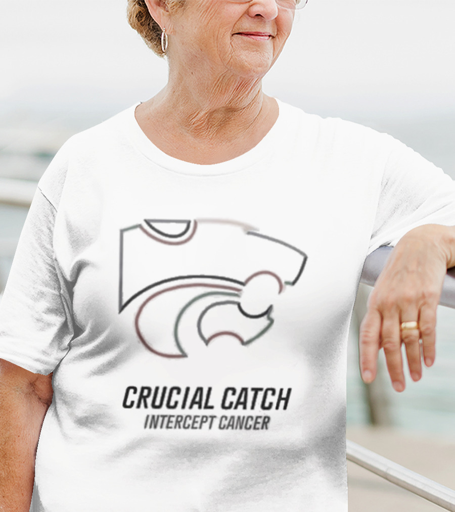 Crucial Catch Intercept Cancer Kansas State Wildcats T-Shirt