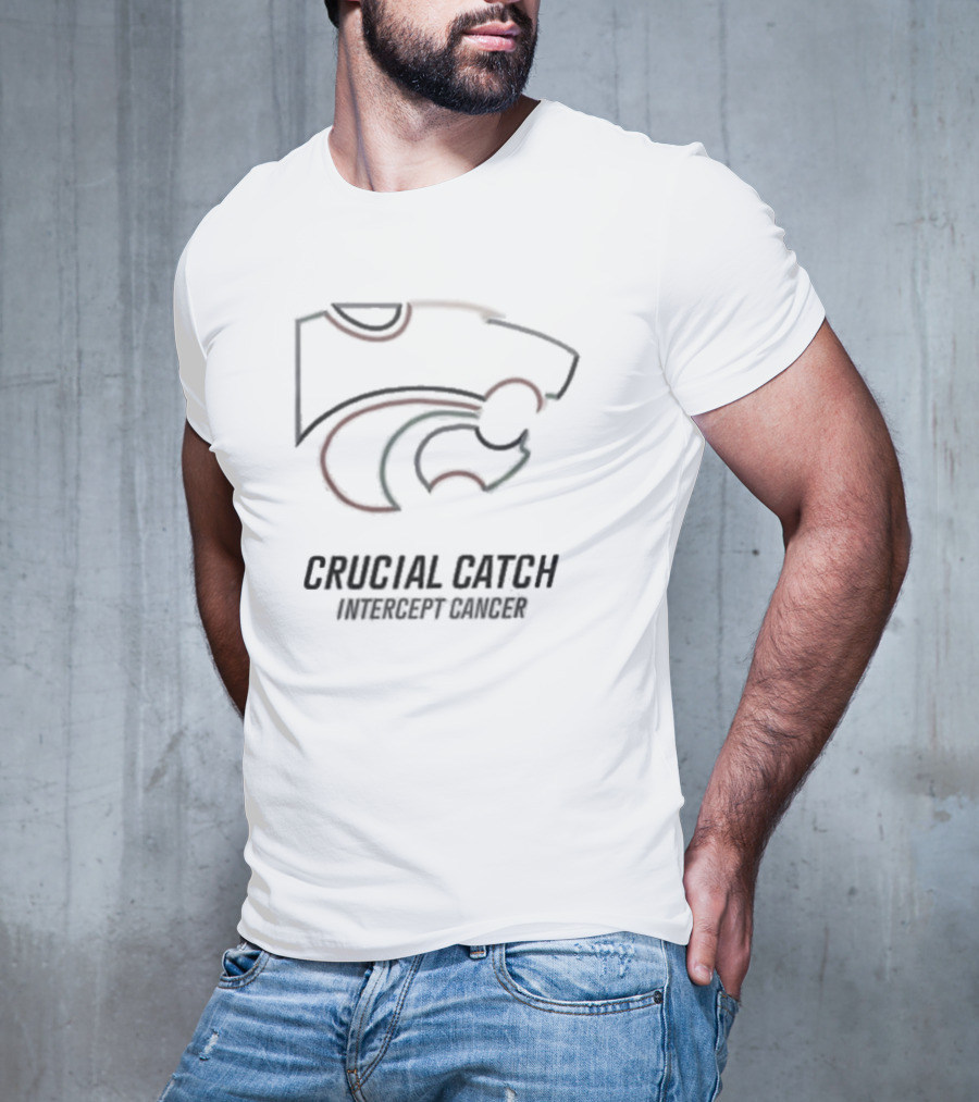 Crucial Catch Intercept Cancer Kansas State Wildcats T-Shirt