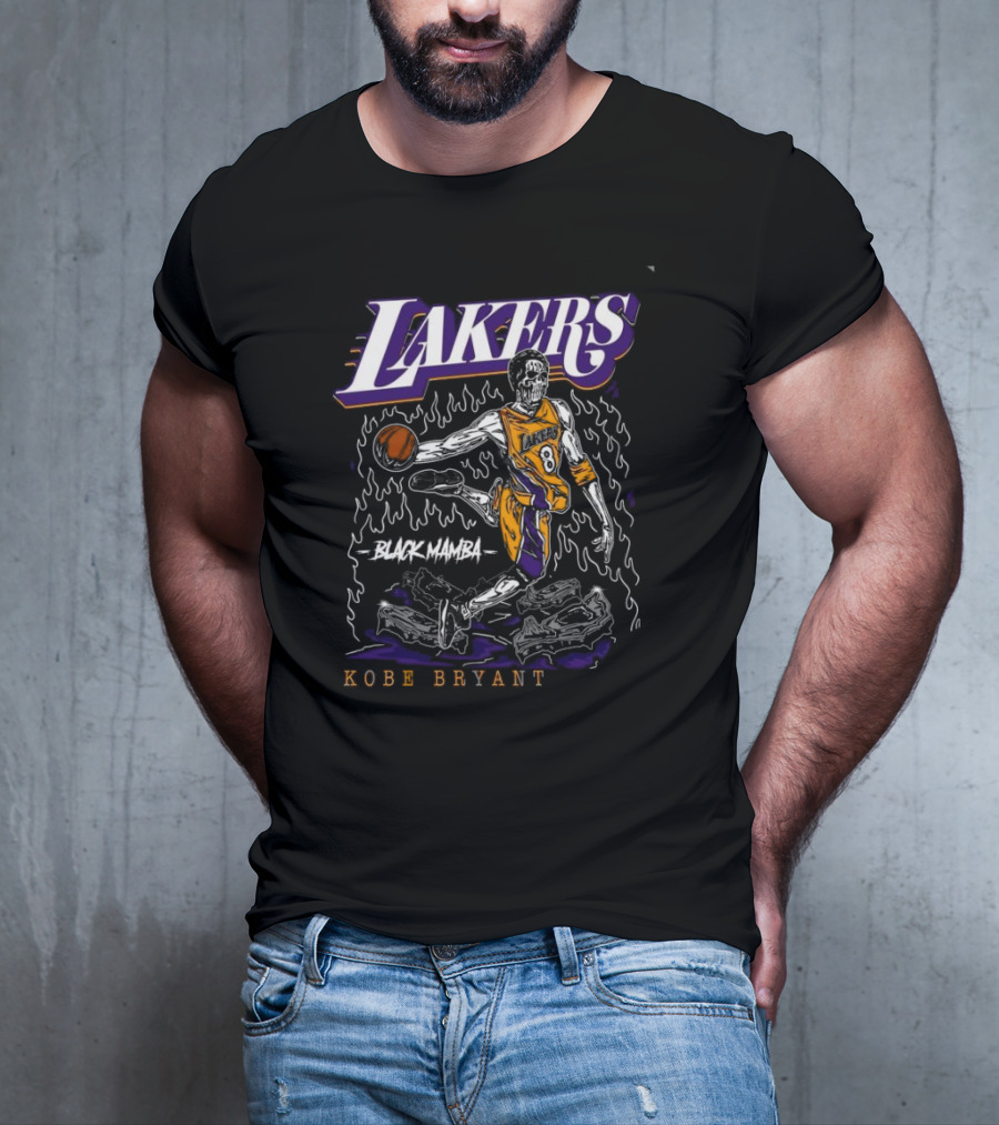 Lakers Black Mamba Kobe Bryant 8 T-Shirt