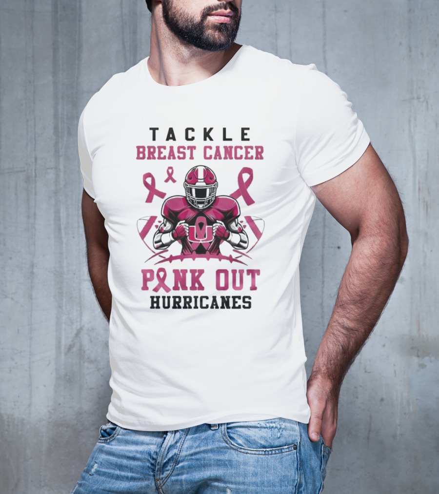 Tackle Breast Cancer Pink Out Hurricanes T-Shirt
