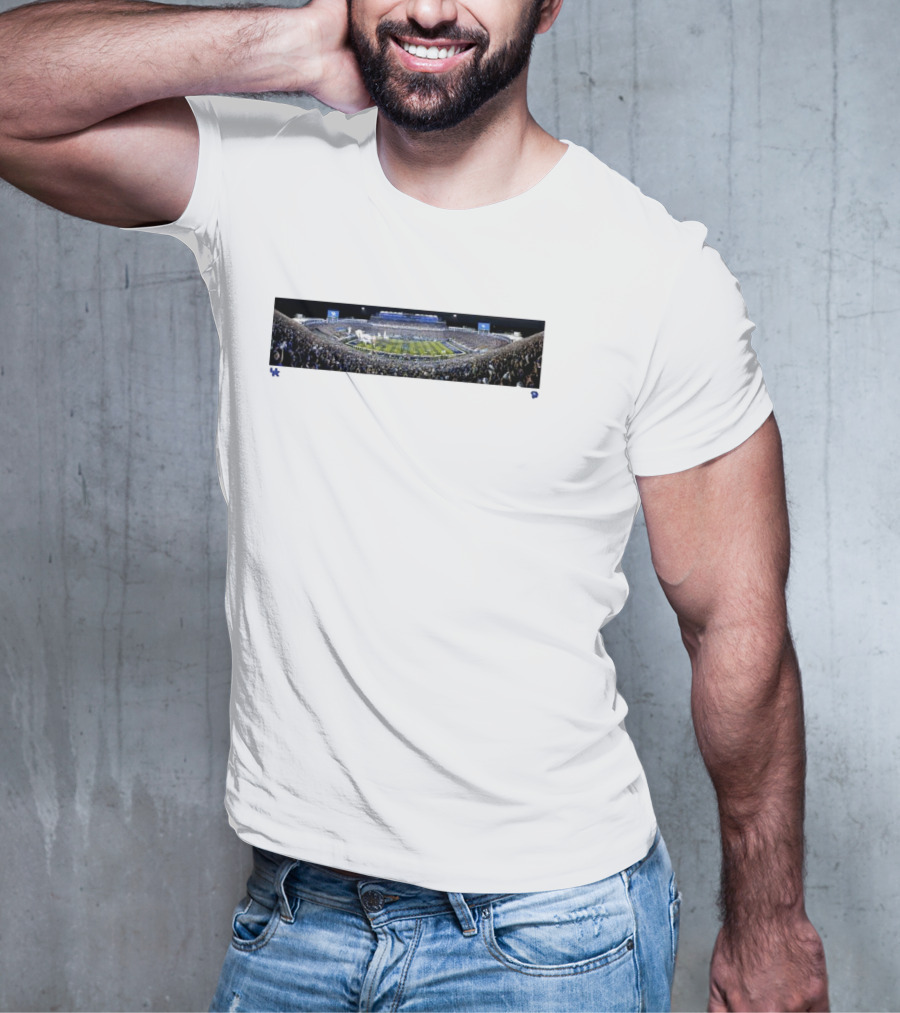 Kentucky Wildcats Football Kroger Field Panoramic Game Night Stadium View T-Shirt