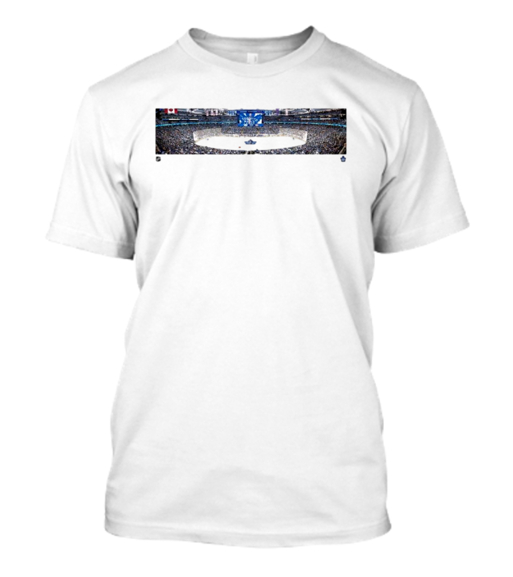Toronto Maple Leafs Scotiabank Arena Game Night Panorama T-Shirt