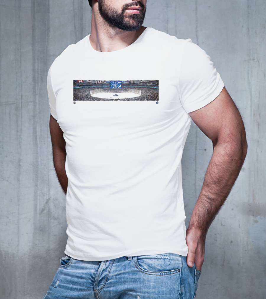 Toronto Maple Leafs Scotiabank Arena Game Night Panorama T-Shirt
