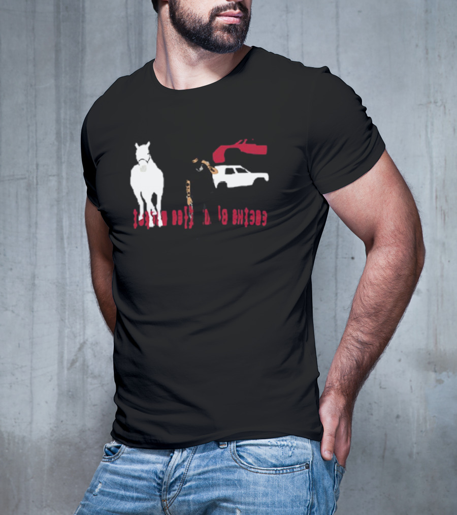 Yeat CPFM Lyfestyle Cover Custom Graphic Featuring Car Horse And Figure T-Shirt