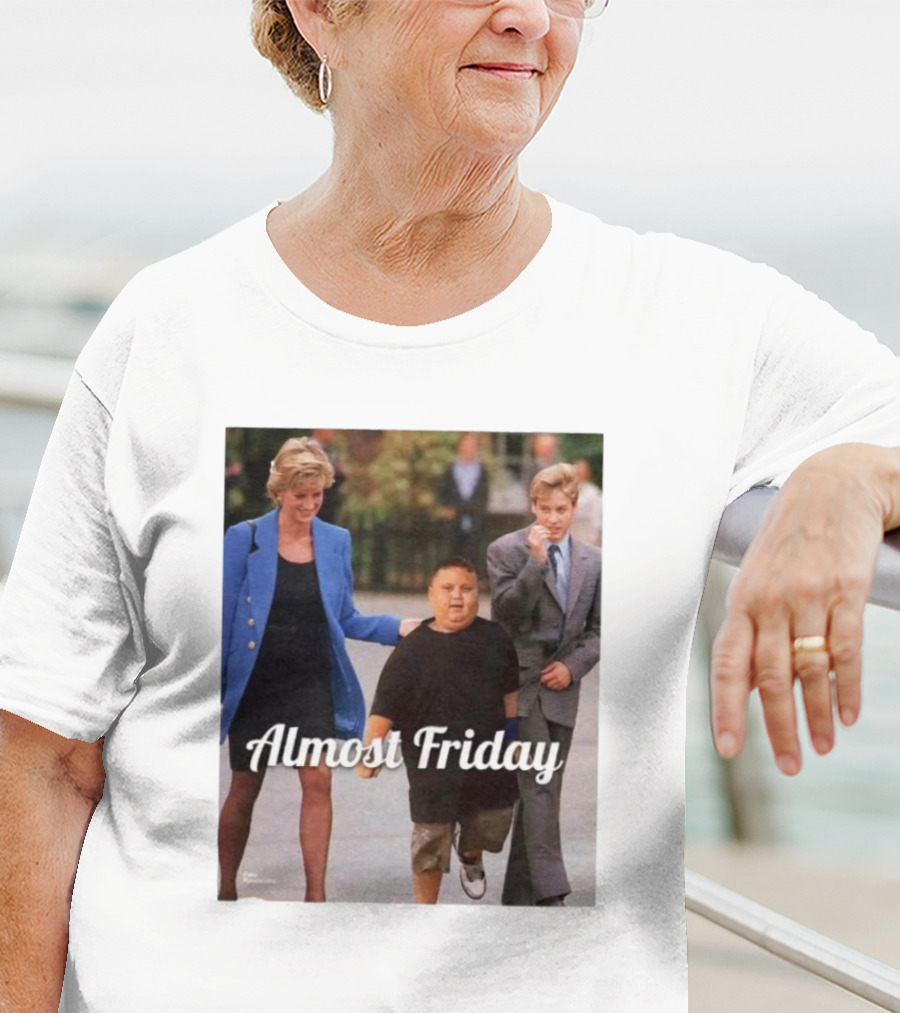 Almost Friday Rizzler Royalty Humorous Princess Iconic Moments T-Shirt
