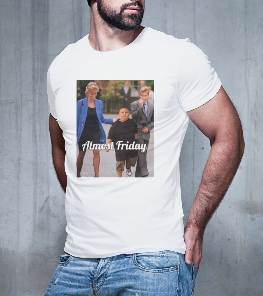 Almost Friday Rizzler Royalty Humorous Princess Iconic Moments T-Shirt