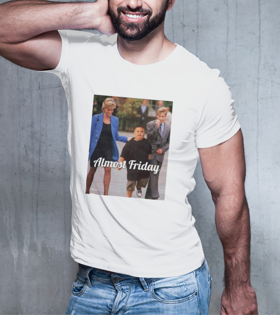 Almost Friday Rizzler Royalty Humorous Princess Iconic Moments T-Shirt