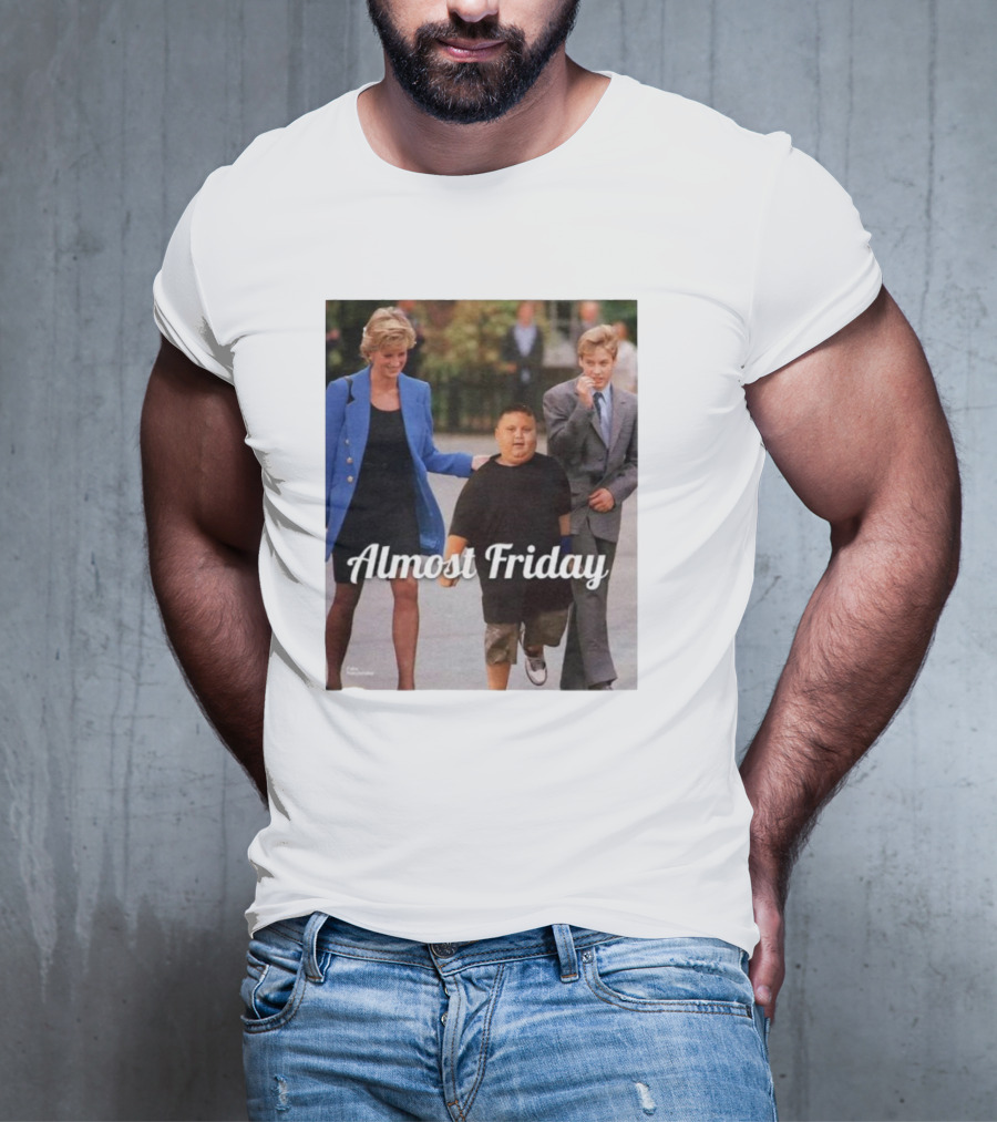Almost Friday Rizzler Royalty Humorous Princess Iconic Moments T-Shirt