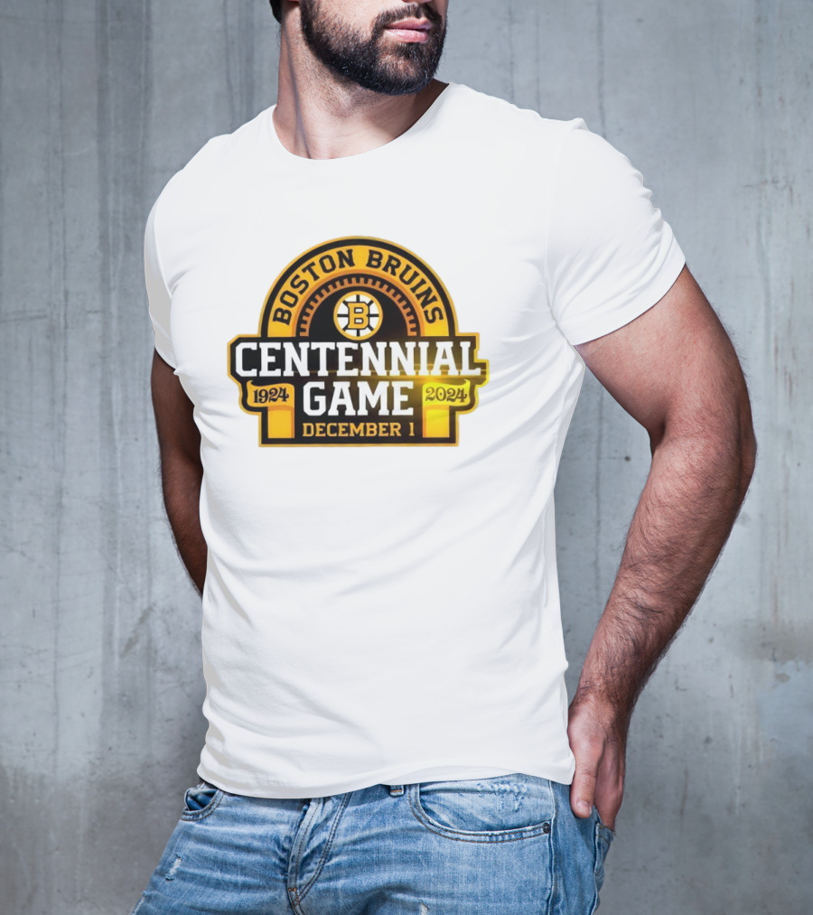Boston Bruins 1924 Centennial Game December 1 T-Shirt